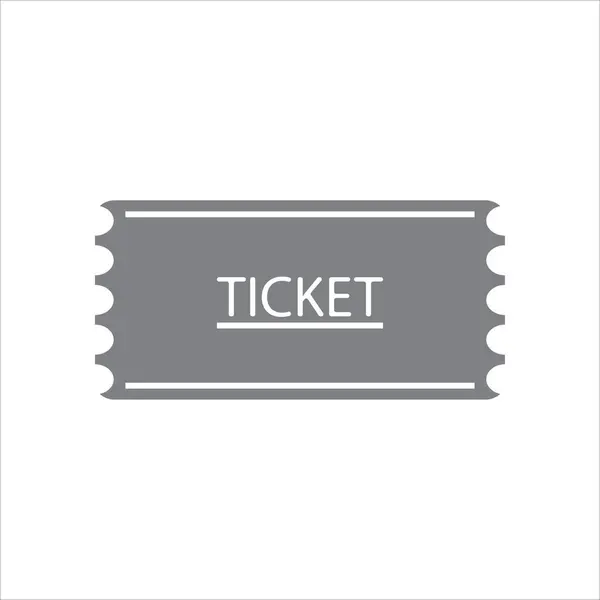Icono Ticket Vector Símbolo Ilustración — Vector de stock