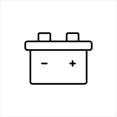 akümülatör ikon vektör illüstrasyon sembolü