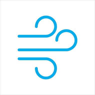 rüzgar ikonu vektör çizim sembolü