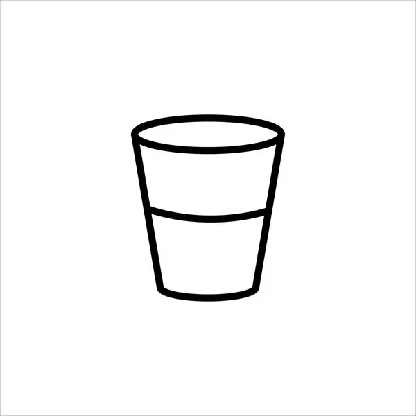 Glas Wasser Symbol Vektor Illustration Symbol — Stockvektor
