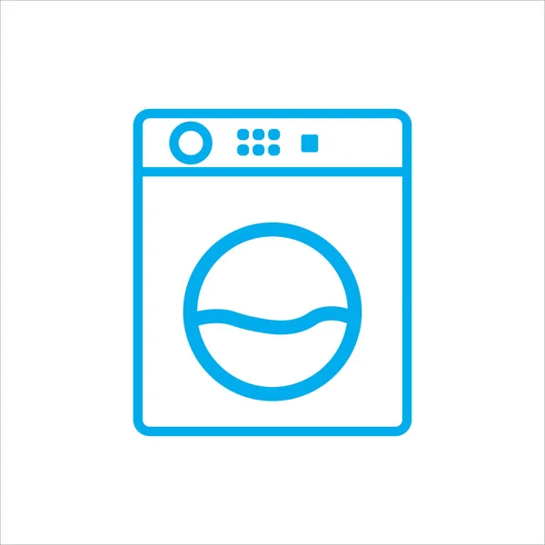 Wasmachine Pictogram Vector Illustratie Symbool — Stockvector