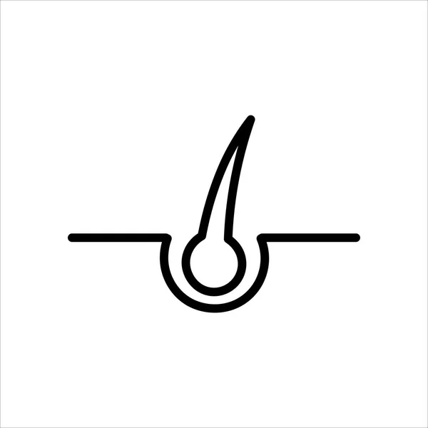 Symbol Pro Ilustraci Vektoru Vlasového Folikulu — Stockový vektor