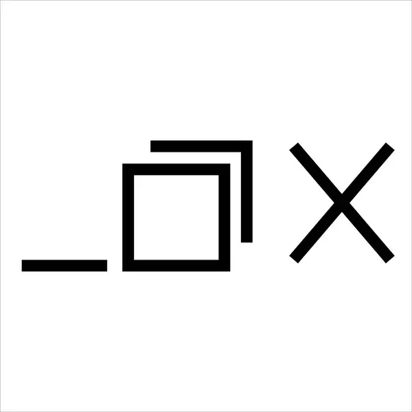 Browser Schaltflächen Symbol Vektor Illustration Symbol — Stockvektor