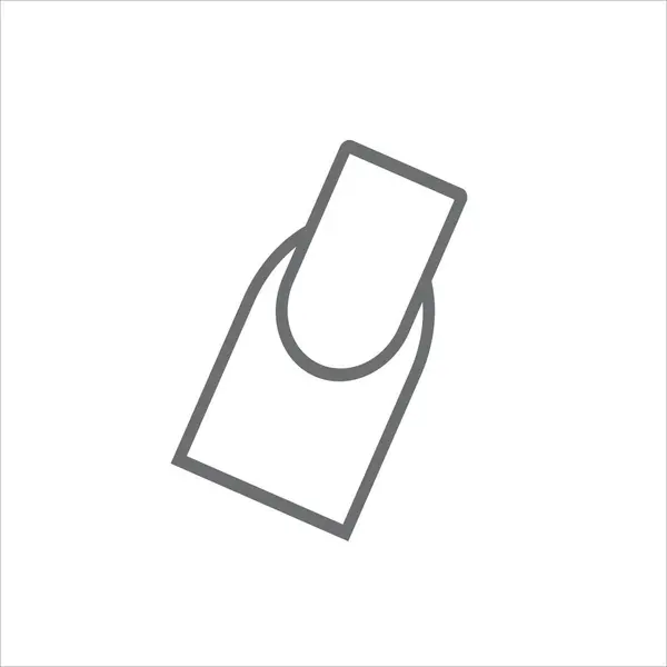 Ongle Icône Féminine Vecteur Illustration Symbole — Image vectorielle