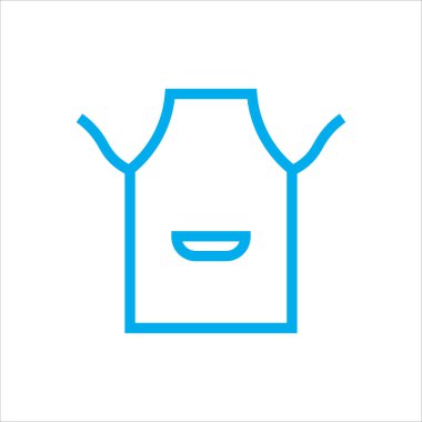 önlük simgesi vektör resmetme sembolü