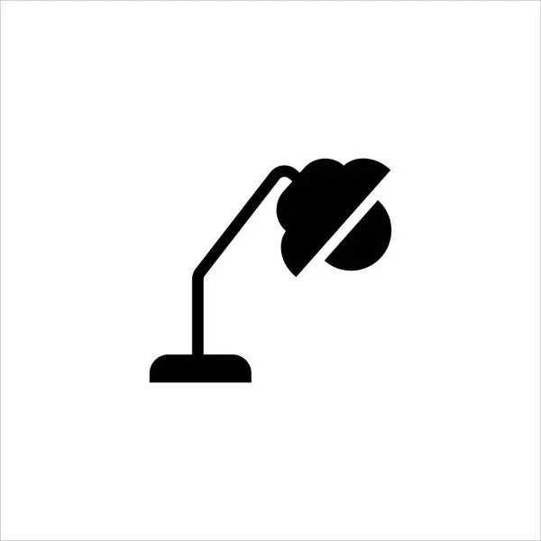 Lampe Table Icône Vectoriel Illustration Symbole — Image vectorielle
