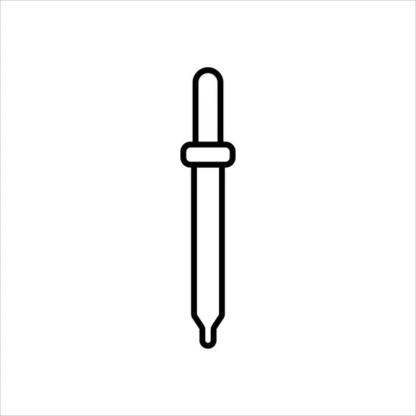 Icono Pipeta Vector Símbolo Ilustración — Archivo Imágenes Vectoriales