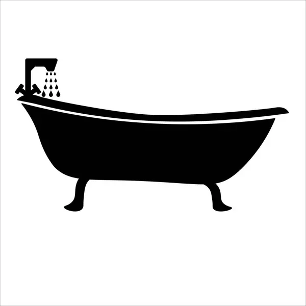 Ícone Banheiro Símbolo Ilustração Vetorial — Vetor de Stock
