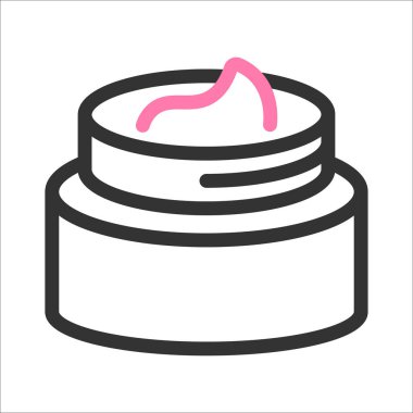 Güzellik kremi ikonu vektör çizim sembolü