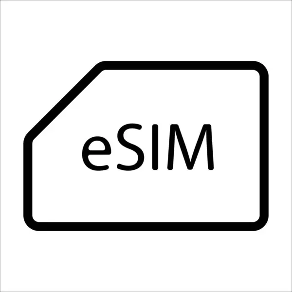 Esim simge vektör illüstrasyon sembolü