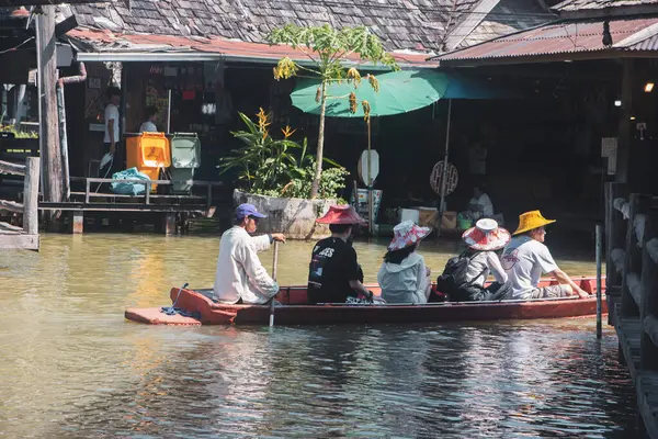 Pattaya Thailand Dezember 2022 Pattaya Floating Market Sonniger Tag Auf — Stockfoto