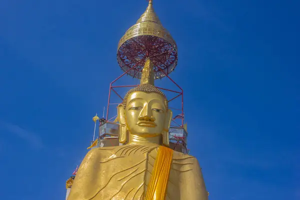 Golden Standing Buddha Statue Temple Bangkok Thailand — Stock Photo, Image