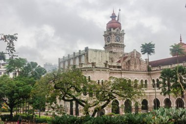 Sultan Abdul Samad binası. - Kuala Lumpur, Malezya 'daki tarihi binanın manzarası.