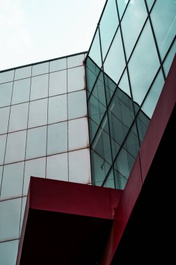 Modern urban architecture upperview