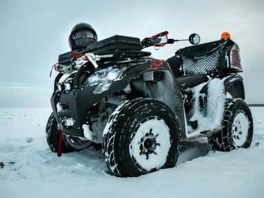 Snowy Quadbike in winter