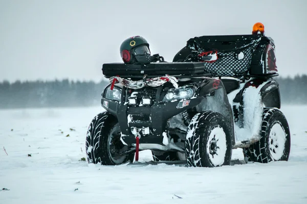 Snowy Quadbike in winter