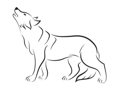 Illustration of wolf logo
