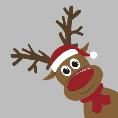 Noel reindeer çizimi