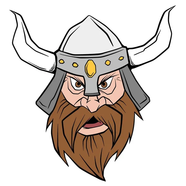 Ilustração Vetor Guerreiro Viking —  Vetores de Stock