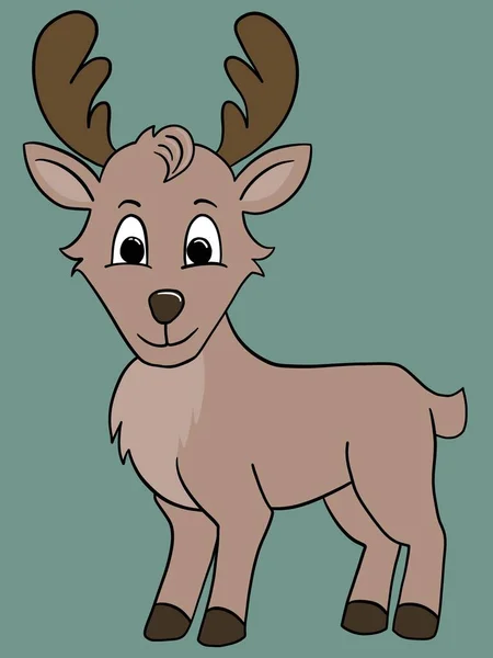 Illustration Christmas Reindeer — Stock Vector