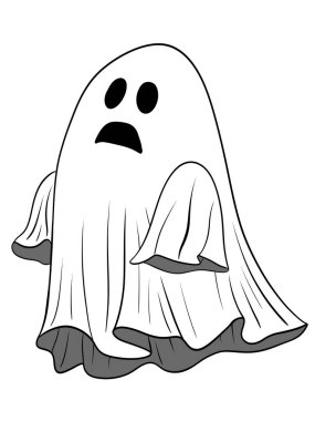 Cadılar Bayramı hayalet çizimi