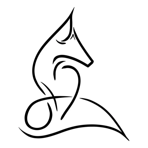 Ilustração Logotipo Raposa —  Vetores de Stock