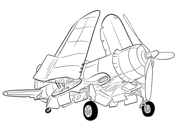 Illustration War Plane Vector — Image vectorielle