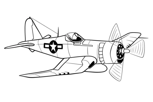 Illustration War Plane Vector — Διανυσματικό Αρχείο