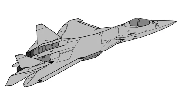 Illustration Jet Fighter Pilot Vektor — Stock vektor