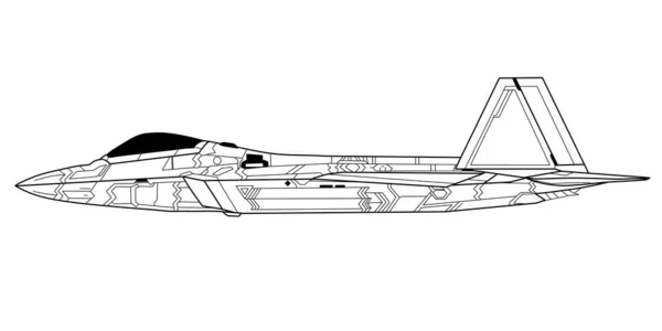 Illustration Des Jet Kampfpiloten Vektors — Stockvektor
