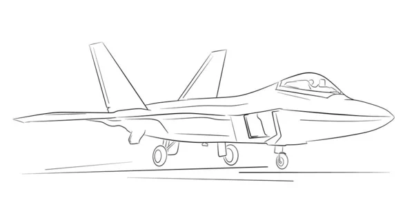 Illustration Des Jet Kampfpiloten Vektors — Stockvektor
