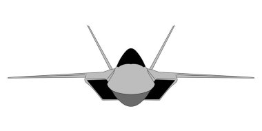 Jet savaş uçağı vektörünün görüntüsü