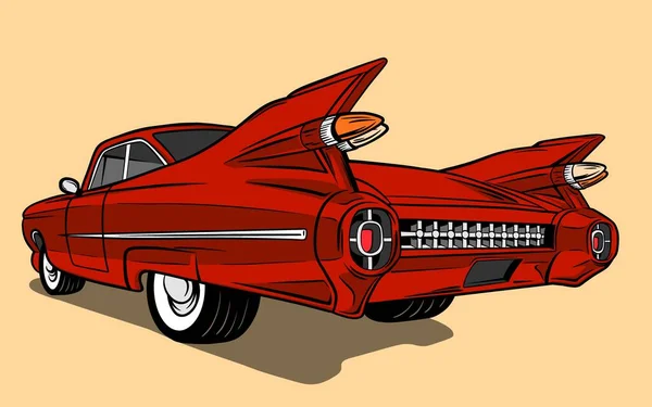 Иллюстрация Вектора Винтажных Автомобилей — стоковый вектор