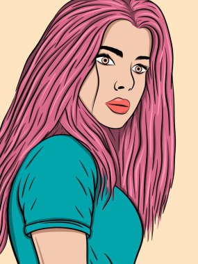 Kız vektörünün görüntüsü