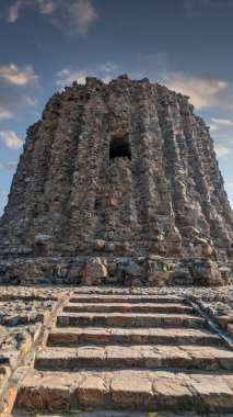 Meksika 'daki incaların kutsal tapınağının eski kalıntıları.