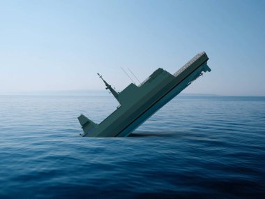 3D Ukrayna 'da batan Rus savaş gemisi Moskova savaşı