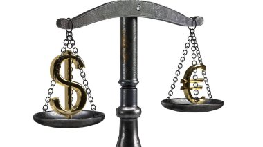 TL ve doların ölçekteki 3D sembolü dolar avrodan ağır basıyor