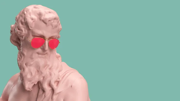 Візуалізація Бюст Чоловіка Бородою — стокове фото