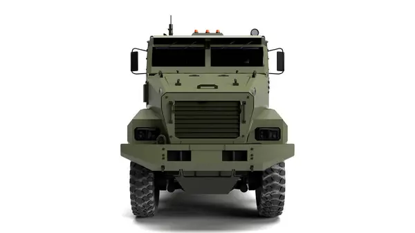 3Dは兵士のためのロシアの軍用車をレンダリングします ロイヤリティフリーのストック画像
