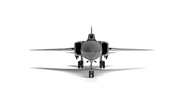 3Dレンダリング重い軍用爆撃機のジェット機を隔離 ストック画像