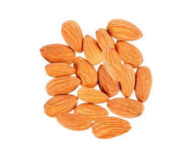 Almons fındık beyaz arka plan üzerinde