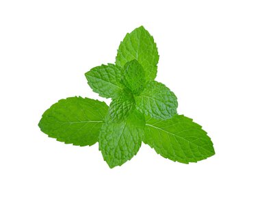 Beyaz arkaplanda nane şekeri