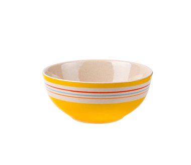  Beyaz arkaplanda izole edilmiş kase 