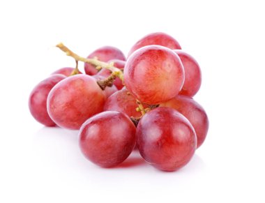 Üzüm beyaz arkaplanda izole edilmiş beyaz arkaplan