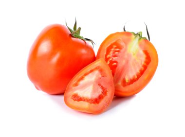 Beyaz zeminde domates