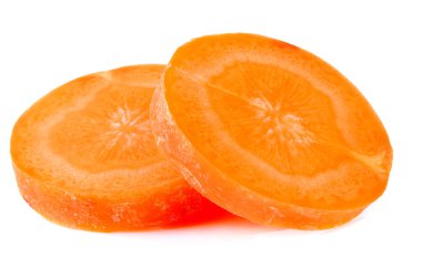 Beyaz zeminde havuçlar