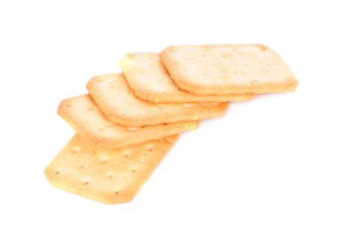 beyaz zemin üzerine bisküvi