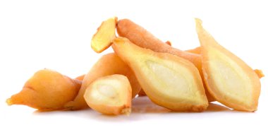 Beyaz arka planda Fingerroot