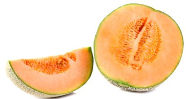 Beyaz arkaplanda kavun