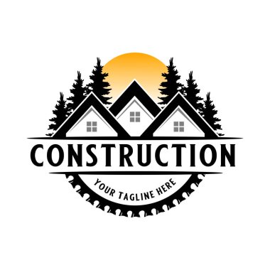 Real estate logo for builders company